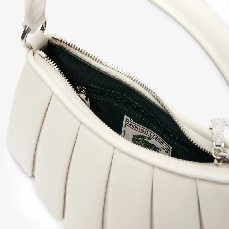 Lacoste Petit sac Lenglen Défilé en cuir - Cristalline