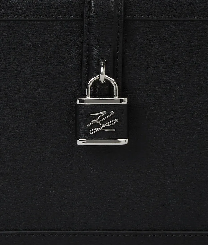 Karl Lagerfeld Sac à main avec cadenas K/Autograph Noir/ Nickel