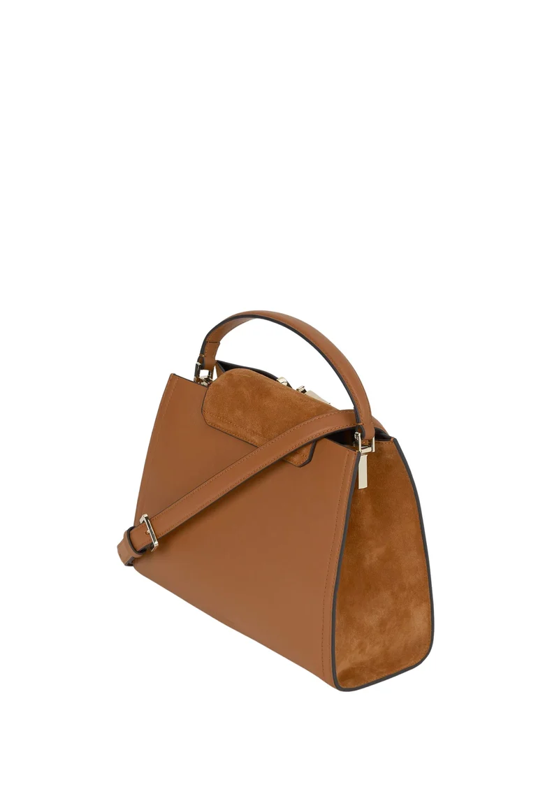 Karl Lagerfeld Sac à poignée supérieure K/Signature Tan Foncé