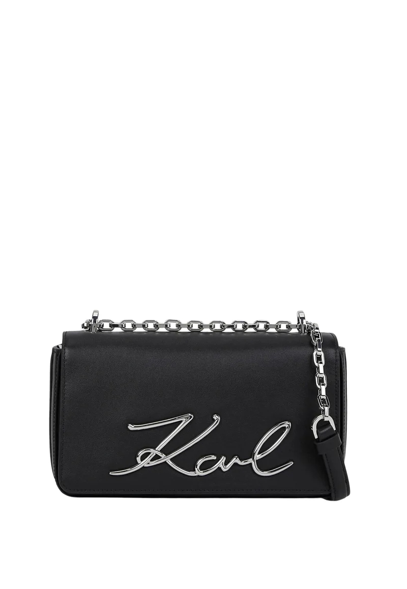 Karl Lagerfeld Petit sac bandoulière K/Signature Noir/Nickel