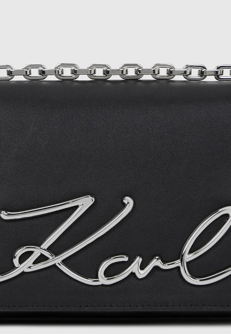 Karl Lagerfeld Petit sac bandoulière K/Signature Noir/Nickel