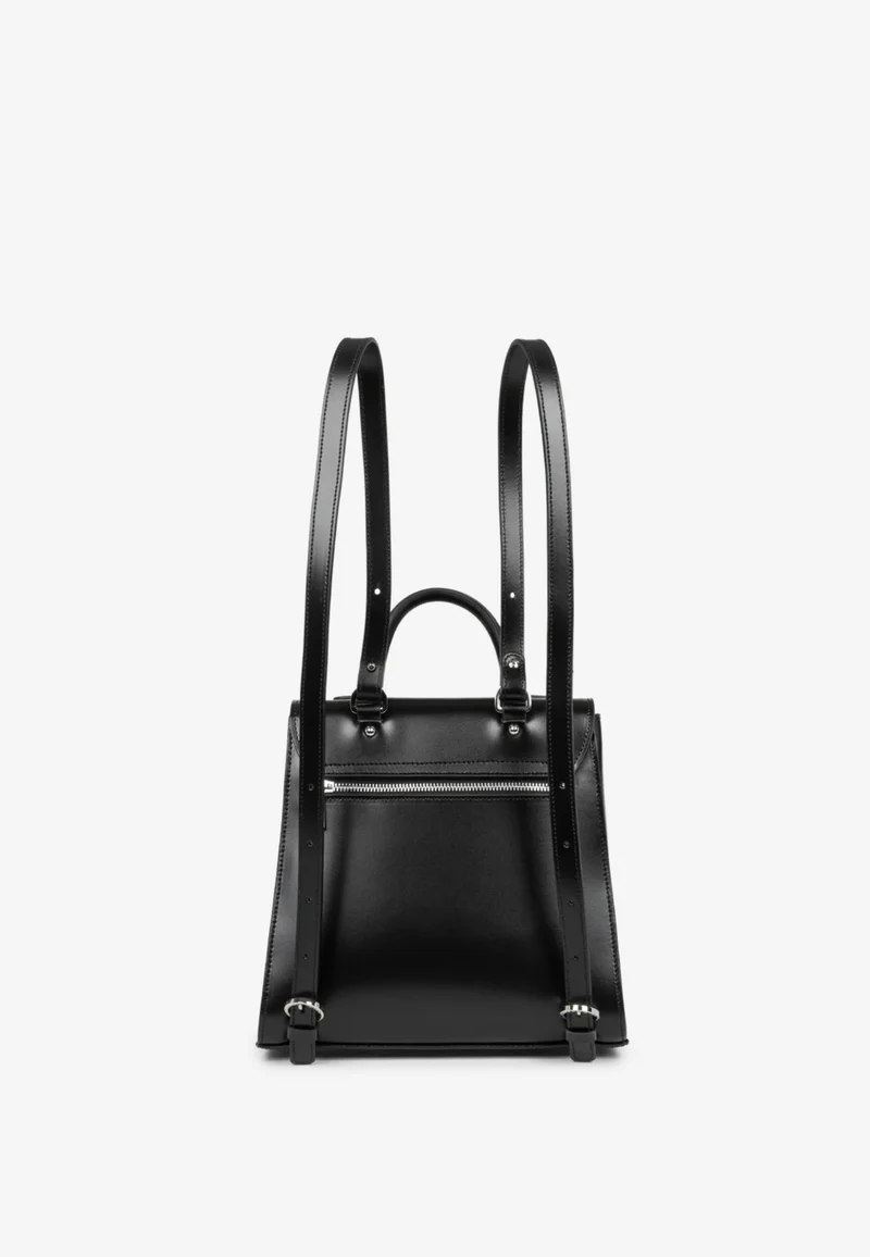 Lancaster Sac à dos à Rabat Suave Even Noir