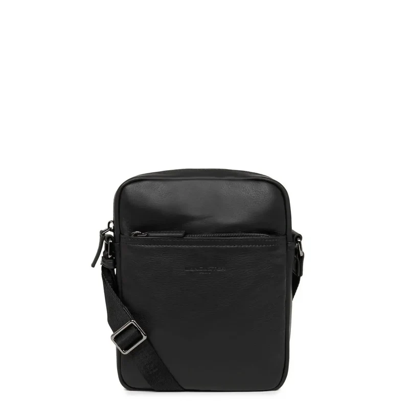 Lancaster Sacoche cuir de vachette SOFT VINTAGE Noir