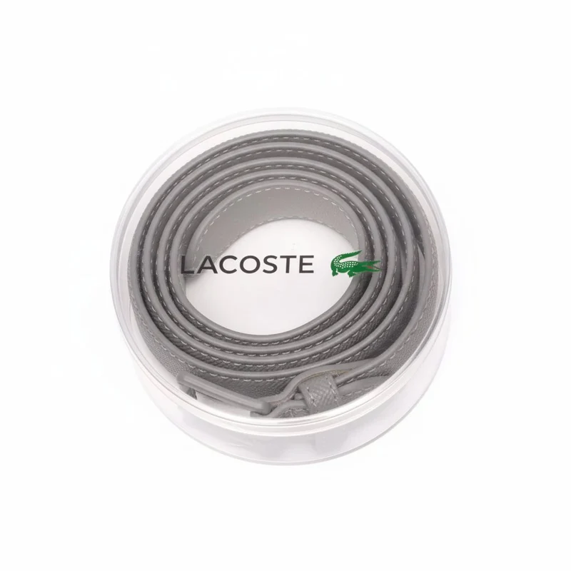 Lacoste Ceinture Femme Gris 90cm