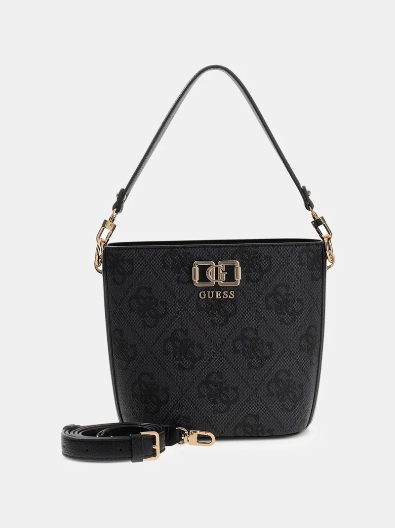 Guess Sacs à main Karnilla Logo Bucket Coal Logo