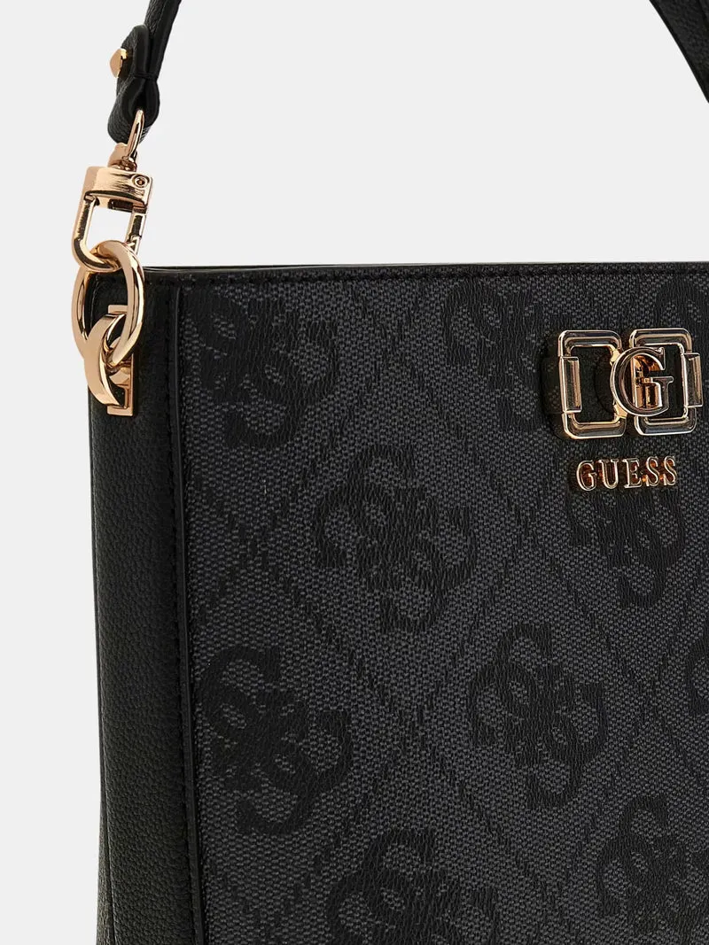 Guess Sacs à main Karnilla Logo Bucket Coal Logo