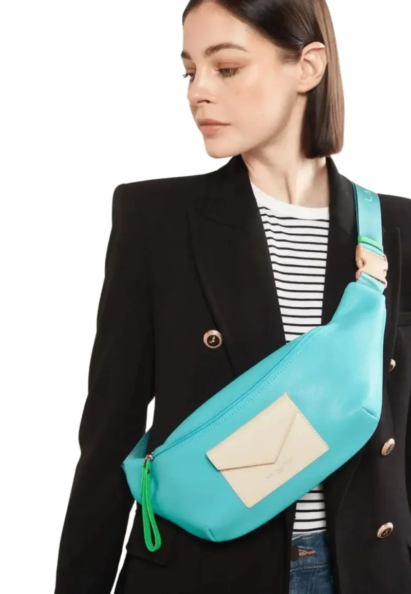 Lancaster SAC BANANE MAYA Lagon - Ivoire - Vert eco