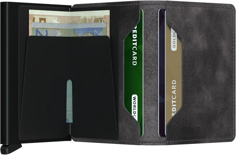 Secrid Porte cartes Anti-Piratage Slimwallet Vintage SV Gris/Black