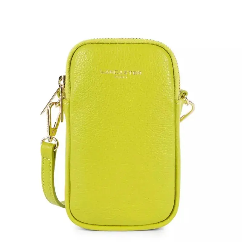 Lancaster Pochette smartphone Zippé Dune Céleri