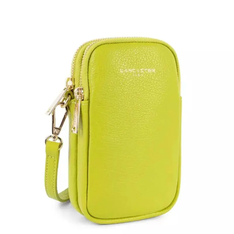 Lancaster Pochette smartphone Zippé Dune Céleri