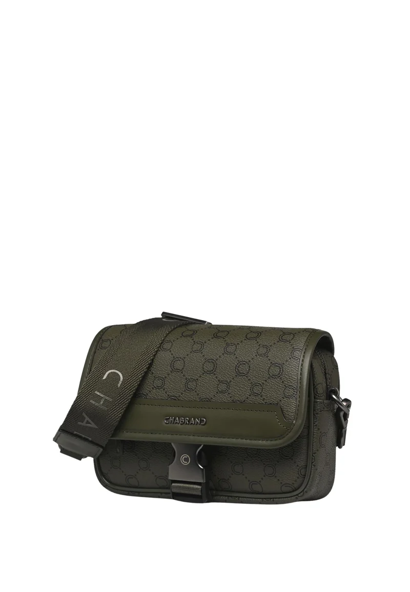 Chabrand Mini-Sacoche Toile Enduite Cuir - Olive