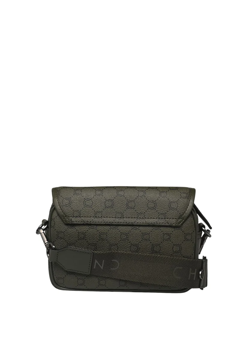 Chabrand Mini-Sacoche Toile Enduite Cuir - Olive