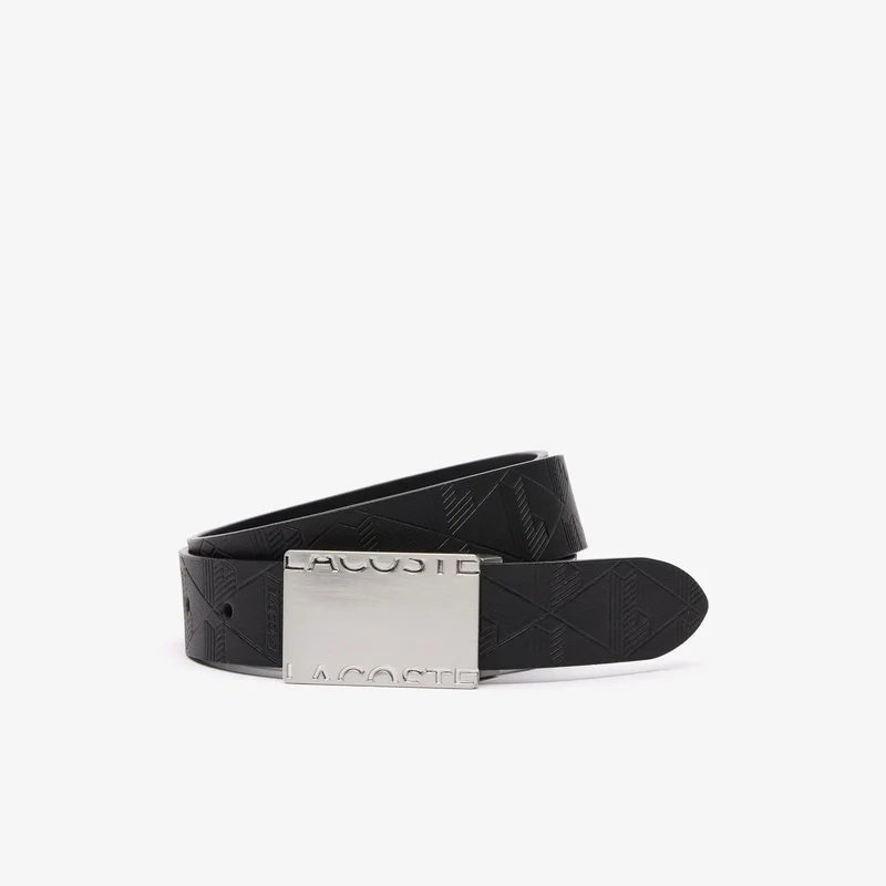 Lacoste Coffret Ceinture+2 Boucles 110 cm Noir