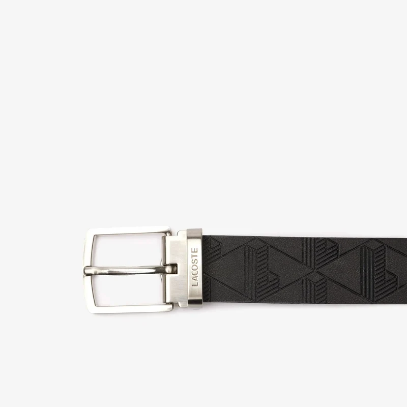 Lacoste Coffret Ceinture+2 Boucles 110 cm Noir