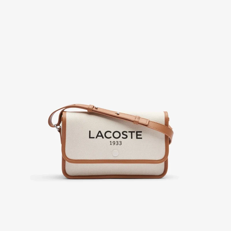Lacoste Sac Bandoulière Heritage Canvas Natural Tan