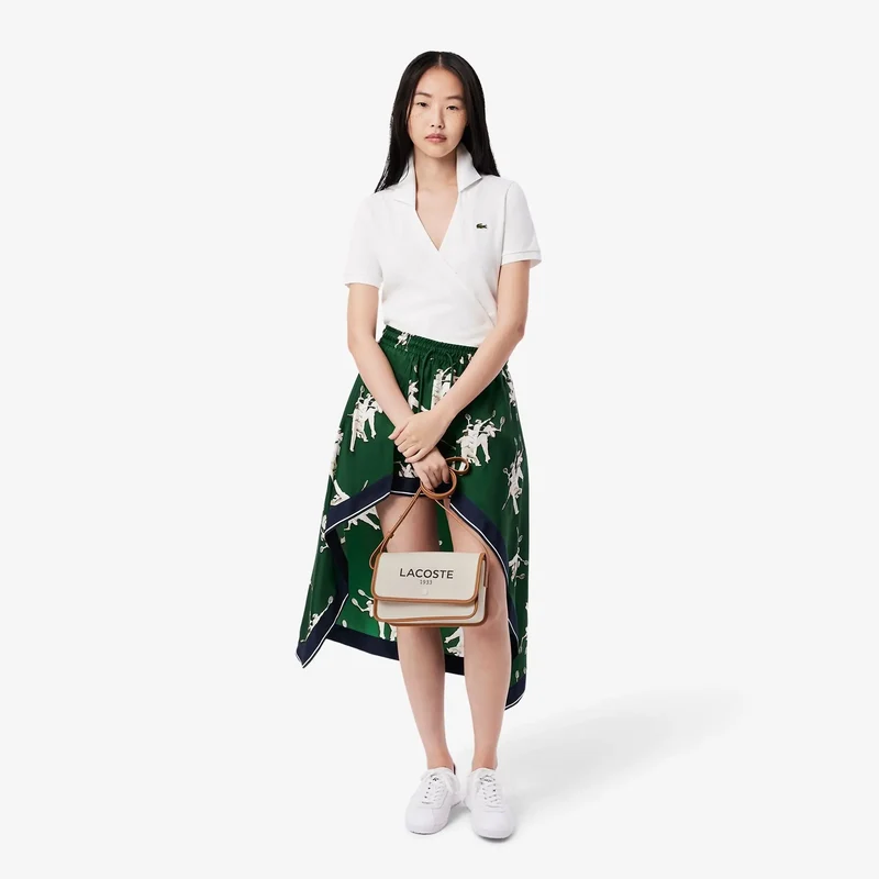 Lacoste Sac Bandoulière Heritage Canvas Natural Tan