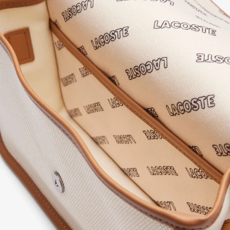 Lacoste Sac Bandoulière Heritage Canvas Natural Tan