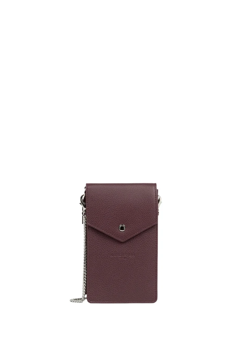 Lancaster Pochette smartphone A rabat avec pression Foulonné PM Bordeaux