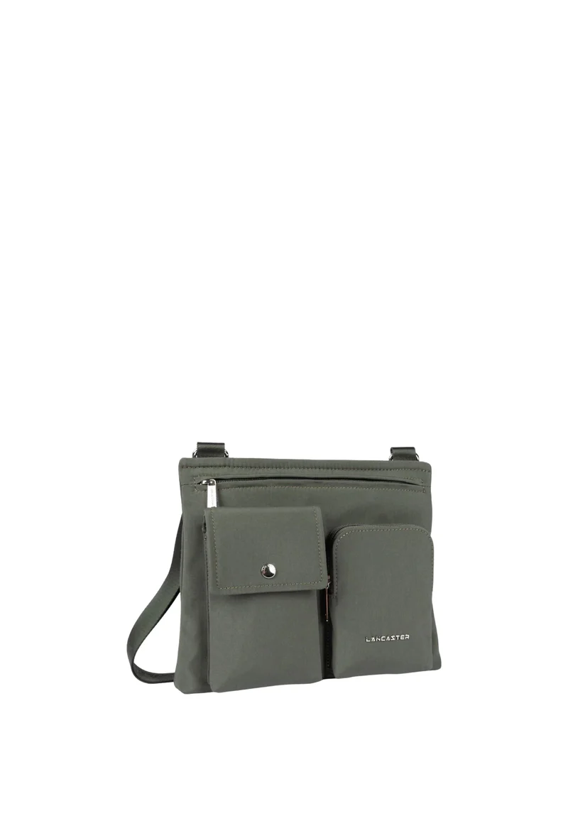 Lancaster Pochette Zippé Basic Pocket Kaki Foncé