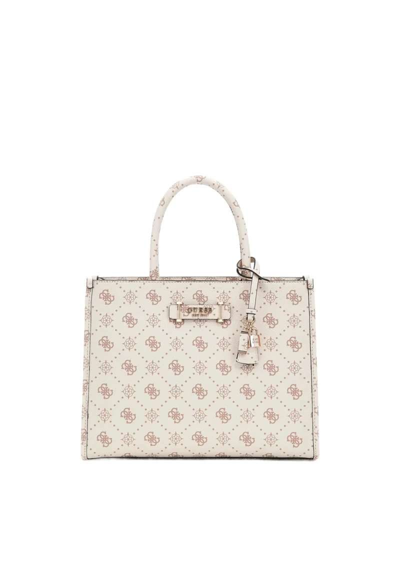 Guess Sac Bandoulière Silia Girlfriend Sat Vanilla Logo