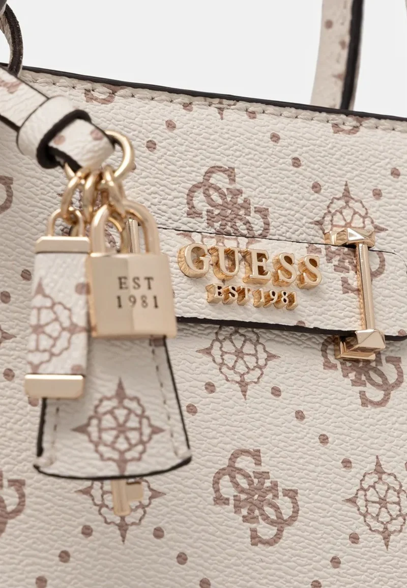 Guess Sac Bandoulière Silia Girlfriend Sat Vanilla Logo