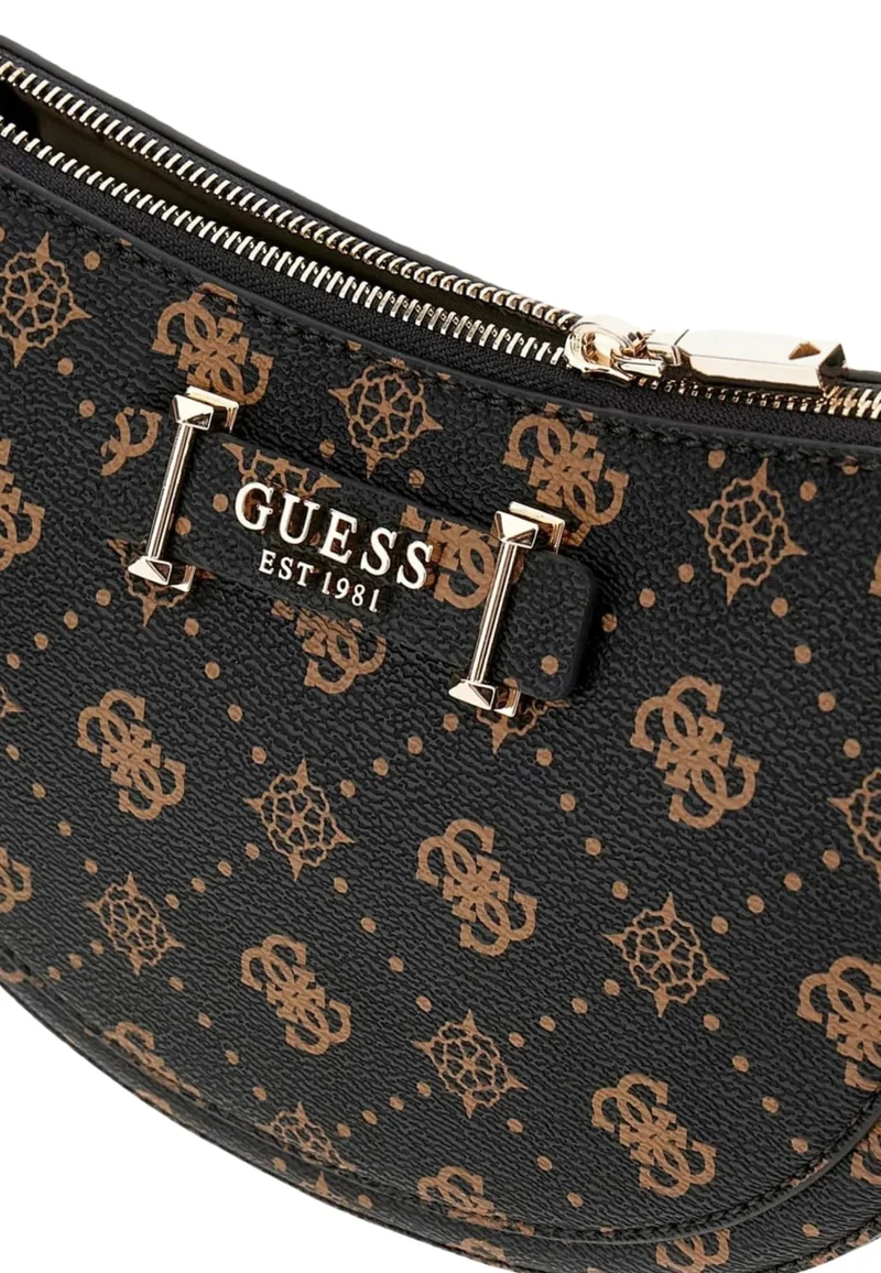 Guess Sac Bandoulière Silia Girlfriend Sat Espresso Logo