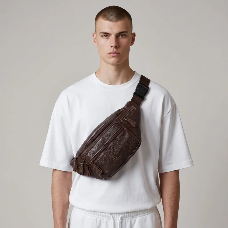 Sacoche à Bandoulière Sac Banane Cuir