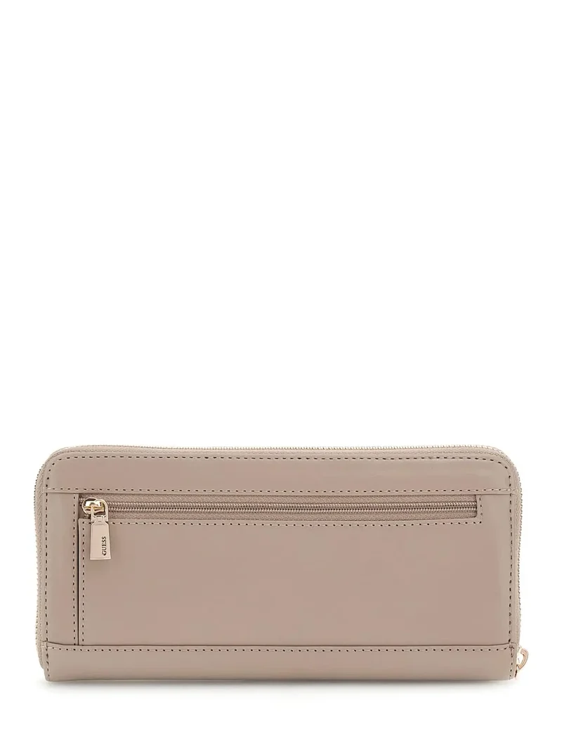 Guess Portefeuille Laurel Small Zip Taupe