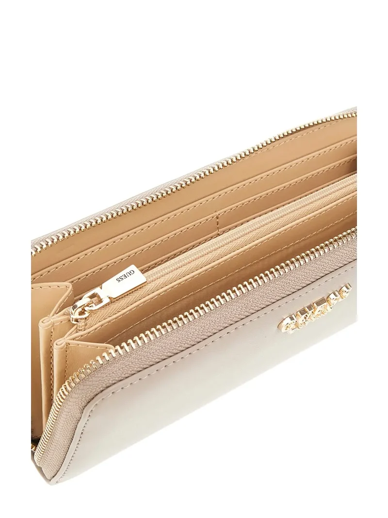 Guess Portefeuille Laurel Small Zip Taupe