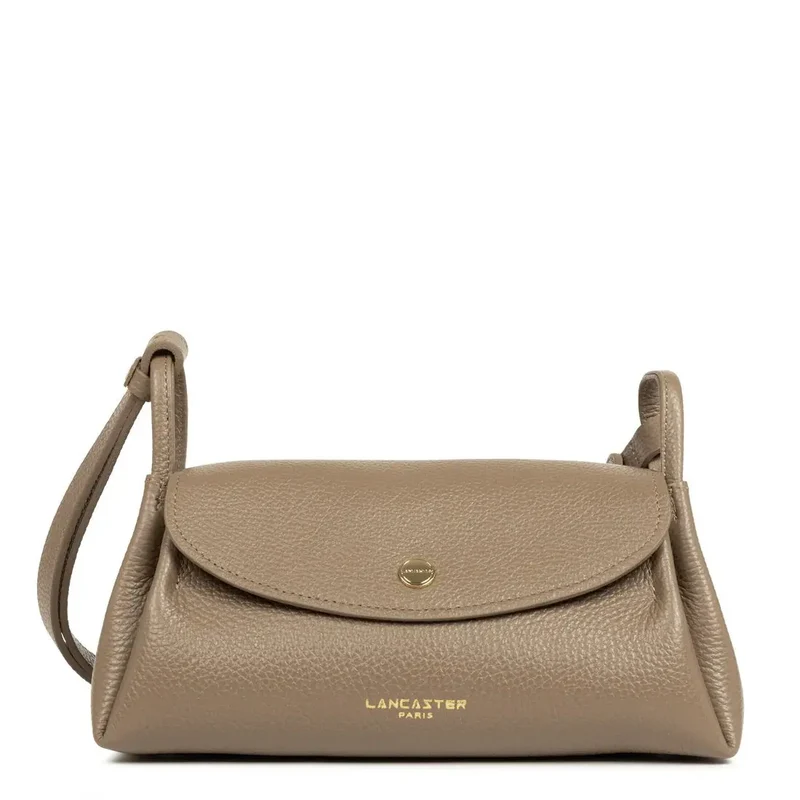 Lancaster Sac trotteur A rabat aimanté M Accordéon Double Taupe - In - Or