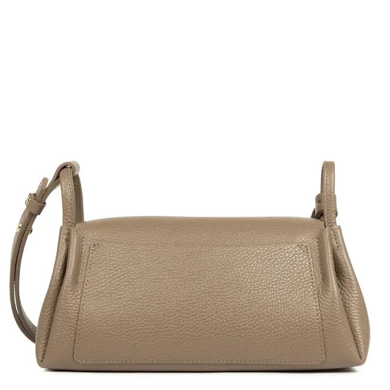 Lancaster Sac trotteur A rabat aimanté M Accordéon Double Taupe - In - Or