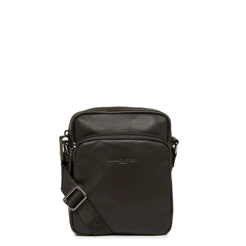 Lancaster Sacoche cuir vachette SOFT VINTAGE Marron
