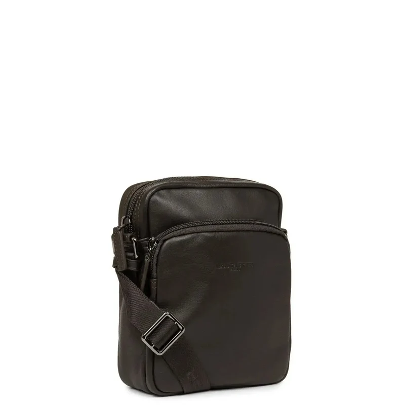 Lancaster Sacoche cuir vachette SOFT VINTAGE Marron