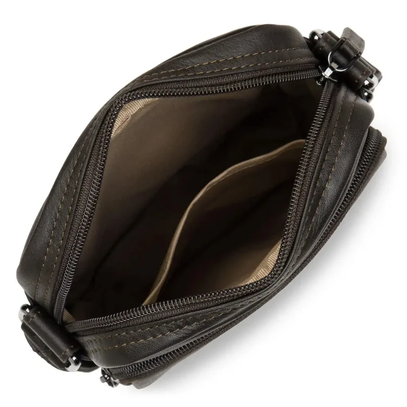 Lancaster Sacoche cuir vachette SOFT VINTAGE Marron