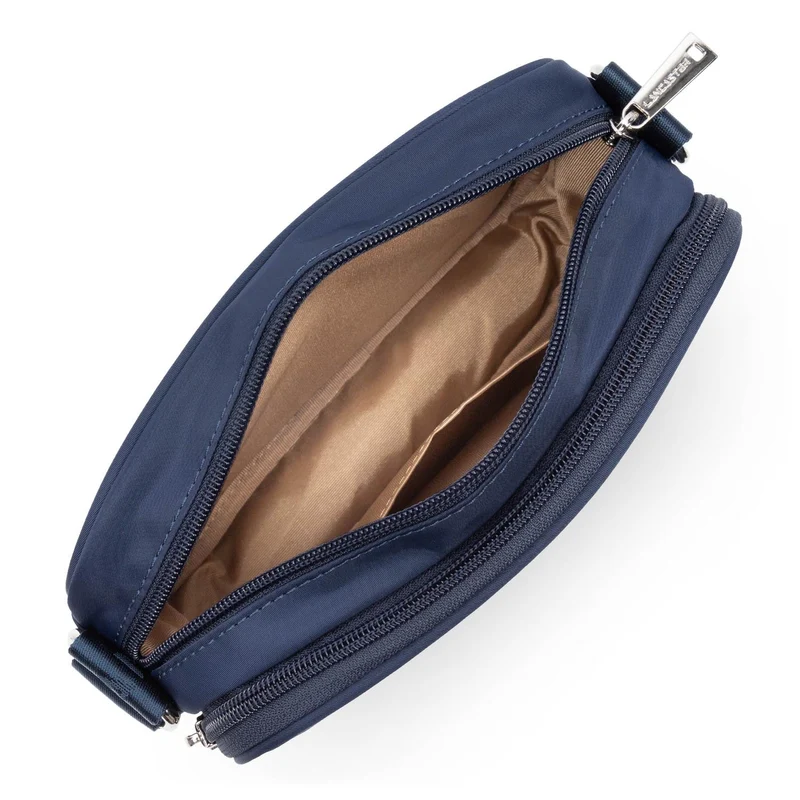 Lancaster Sac trotteur Zippé M Basic Vita Bleu Foncé