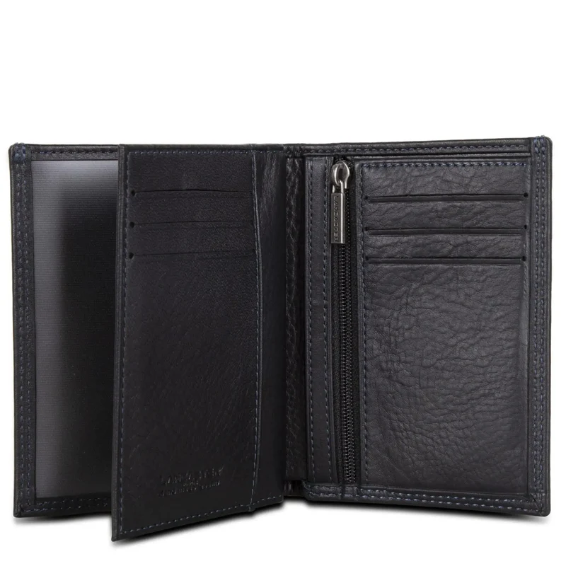Lancaster Portefeuille Cuir Vachette Noir RFID