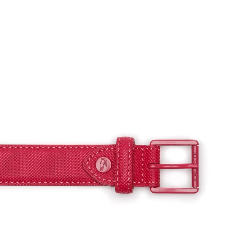Lacoste Ceinture Femme Rouge Bordeaux 100cm