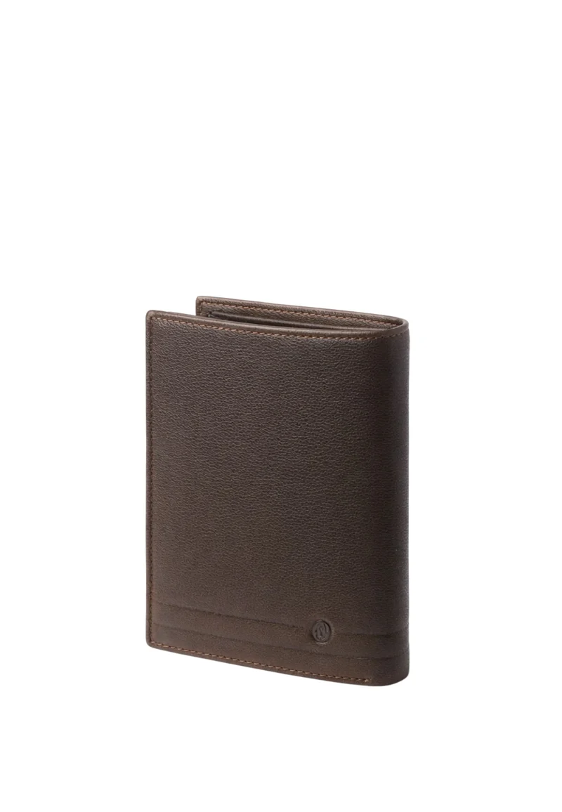 David William Portefeuille cuir Deco anti piratage Marron