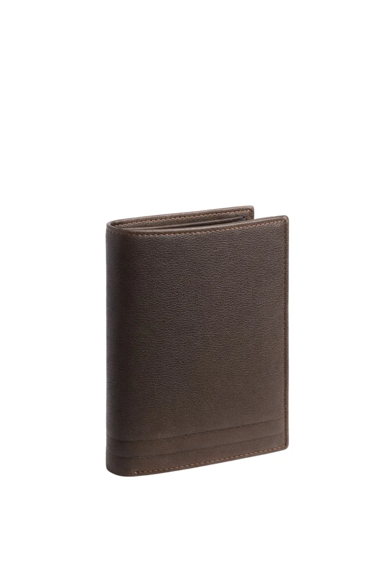 David William Portefeuille cuir Deco anti piratage Marron