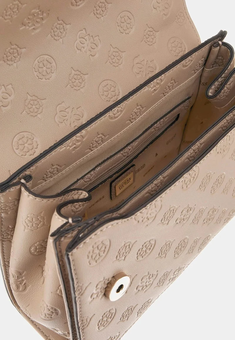 Guess Sac Bandoulière Zarela Luxury Satche Simply Taupe Logo