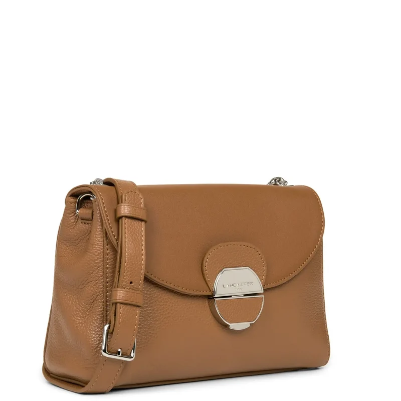 Lancaster Sac trotteur A rabat avec fermoir Pia Camel