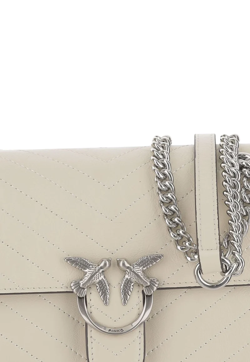 Pinko Sac Rabat Love One Light Mini Vitello Wr Blanc