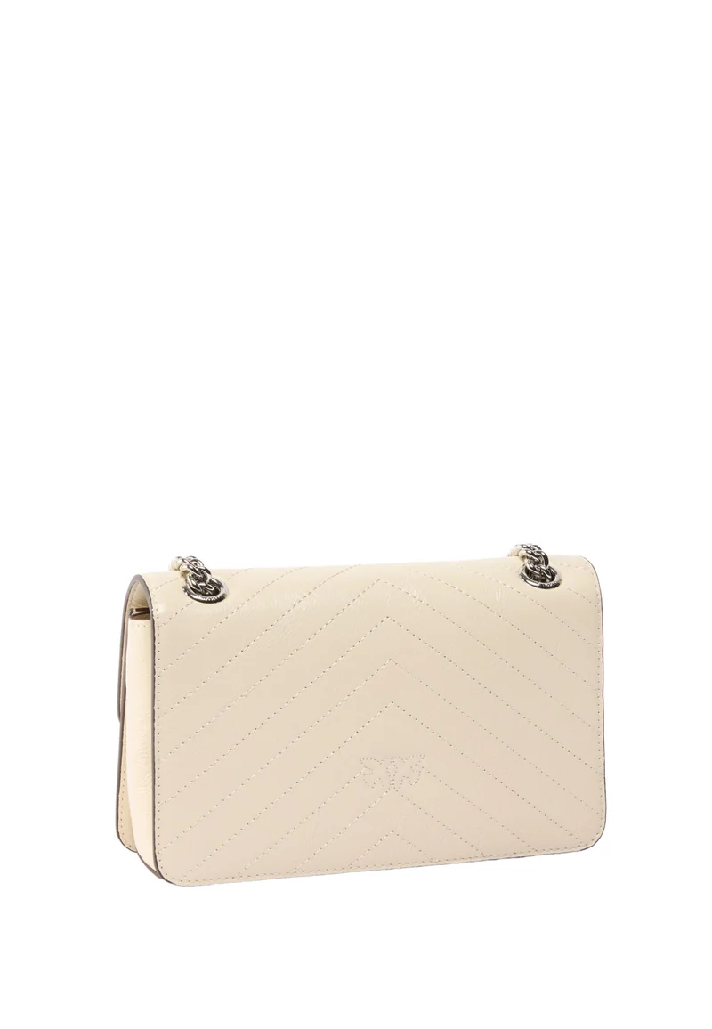 Pinko Sac Rabat Love One Light Mini Vitello Wr Blanc