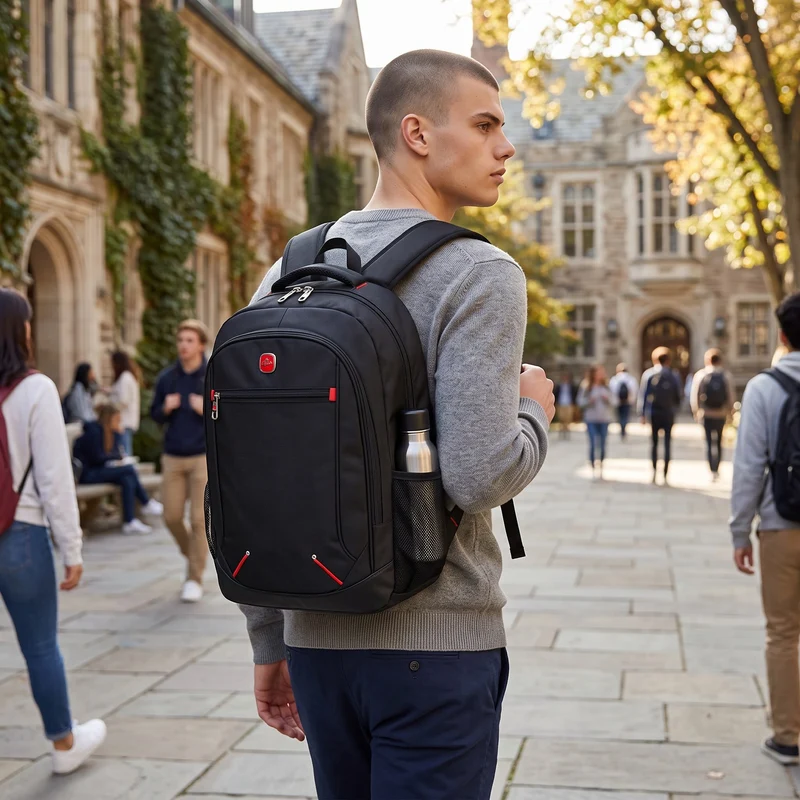Sac de Cours Scolaire Noir