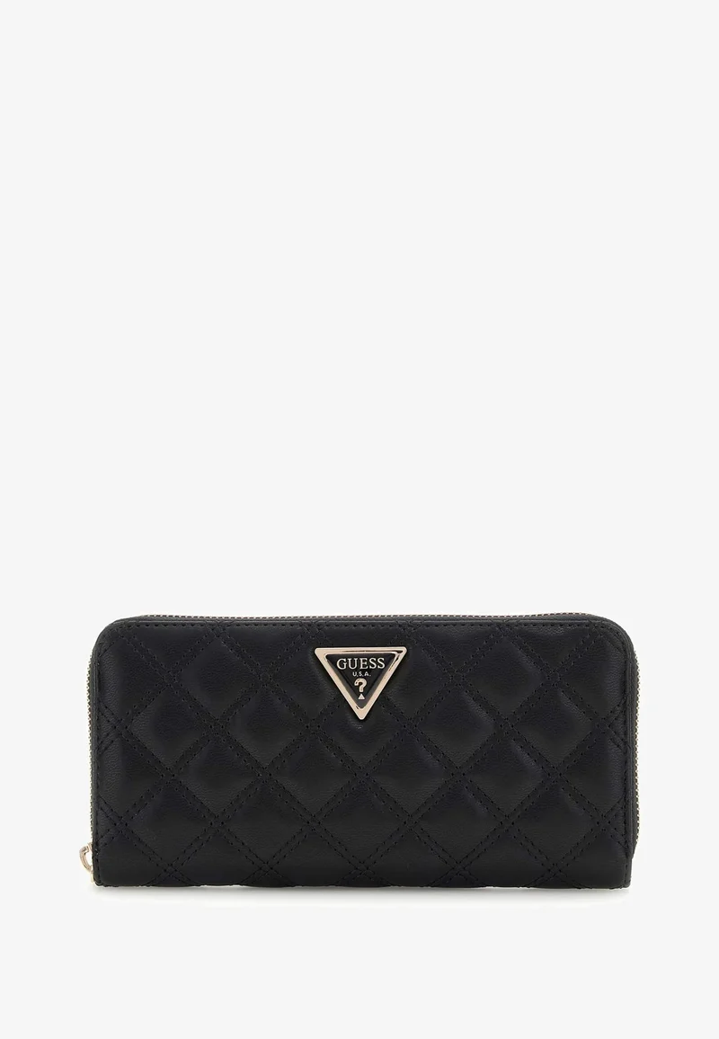 Guess Portefeuille Didi Large Zip Black