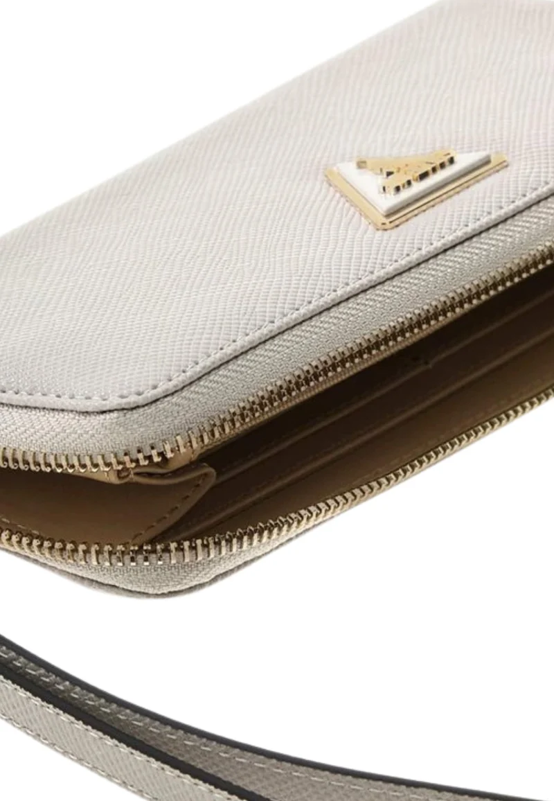 Guess Portefeuille Laurel Medium Zip Ivory