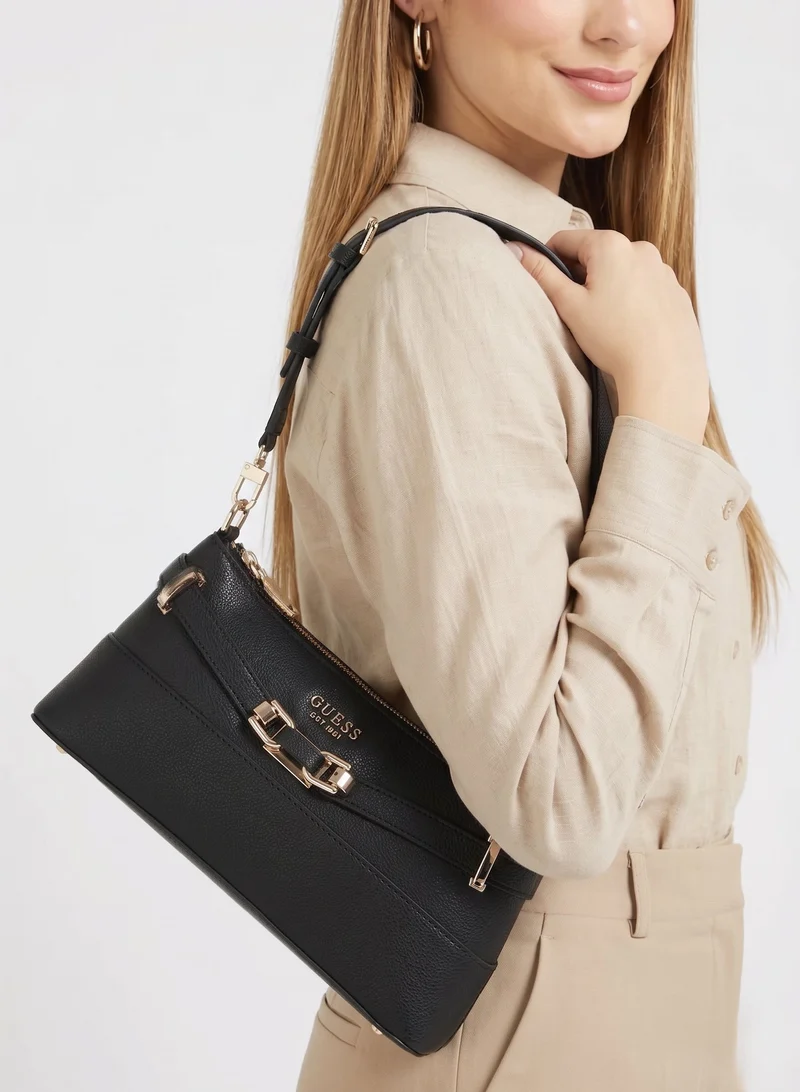 Guess Sacs à main Silvye Bucket Black