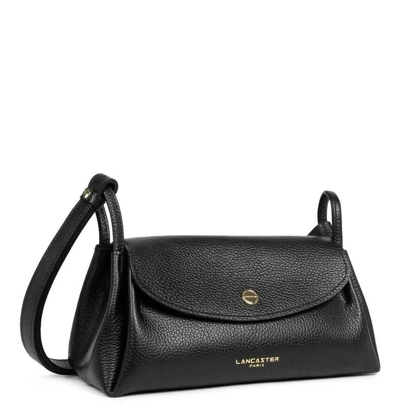 Lancaster Sac trotteur A rabat aimanté M Accordéon Double Noir - In - Nude