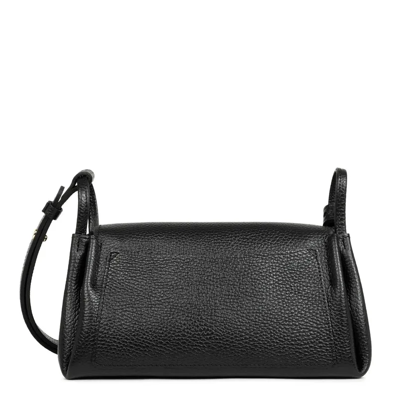 Lancaster Sac trotteur A rabat aimanté M Accordéon Double Noir - In - Nude
