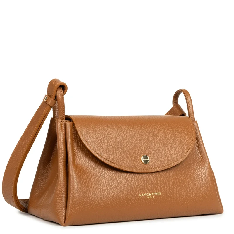 Lancaster Sac trotteur A rabat aimanté L Accordéon Double Camel - In - Orange